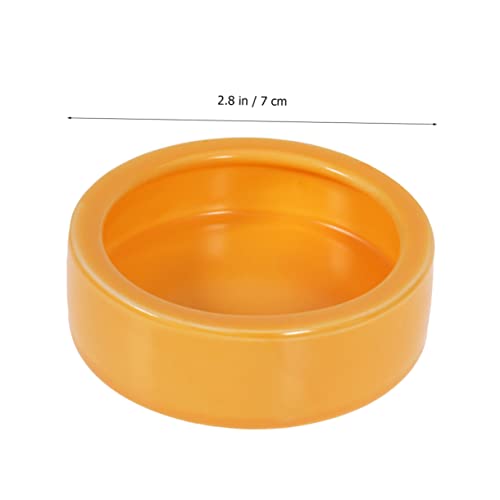 Crawler Crawling Pet Feeder Bowl Escape-Resistant Shrimp Food Dish for Small Fish and Reptiles Orange