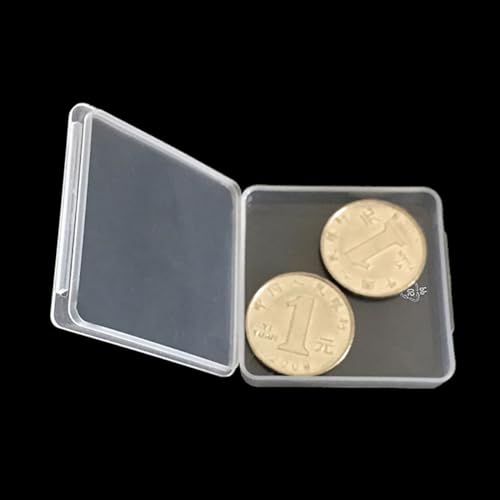 12 Pieces Square Empty Mini Clear Plastic Storage Containers (1.85 x 1.85 x 0.32 inch) with Lids for Tiny Items and Other Craft Projects - size: 1.85 x 1.85 x 0.32 Inch
