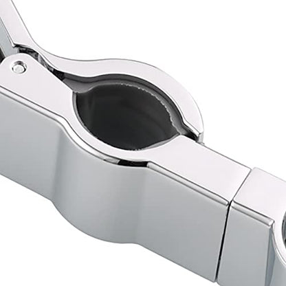 Shower Head Holder for Slide Bar,Universal 20-25 mm/0.79-0.98 inch Rail for Slide Bar Slider Clamp Bathroom Replacement 45 Degree Rotation Sprayer Holder