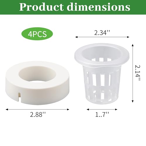 Floating Aquarium Plant Holders with Suction Cups (4 Pack), Translucent Baskets for Fish Tanks, Aquatic Anchors for Live Water Flora Cultivation, Betta & Shrimp Tank Aquascape Ornaments