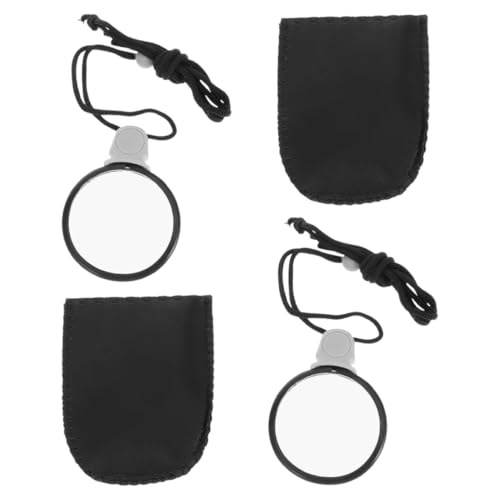 2pcs Portable Neck Hanging Magnifying Glass for Coins Maps and Jewelry Lightweight Design Enhanced Clarity for Prints and Detailed Observations