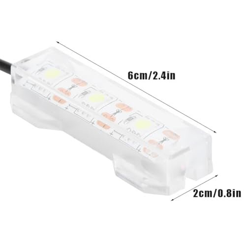 Small Aquarium Light, USB Fish Tank Light Water Plant Light Bar Desktop Mini Decoration LED Lamp for Office Desk Planted Freshwater Saltwater Betta Micro Landscape Daily Lighting Cold White