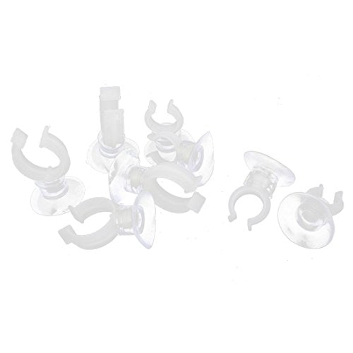 Ruilogod Silicone Aquarium Airline Tube Suction Cup Holder 8 Pcs White Clear (id: 0bb 113 be9 d2b 975