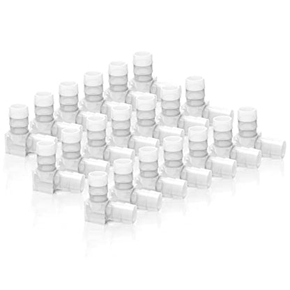 GASHER 20PCS 90 Degree Elbow L Fitting Plastic Hose Barb Reducer 5/16" x 5/16" barb Joint Splicer Mender Fitting Union for Fuel/AIR/Lquid/Gas