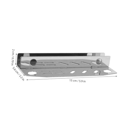 SUPVOX Fish Tank Tool Holder Stainless Steel Aquarium Maintenance Organizer Scissors and Tweezers for Fish Tank Cleaning and Aquatic Plant Care