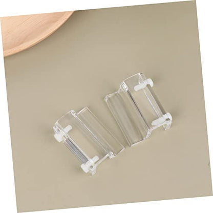 WOONEKY 4pcs Aquarium Cover Support Bracket Acrylic Fixed Tool for Fish Tank Lid and Stable Design for Thickness for Open Rib Aquariums and Turtle Tanks