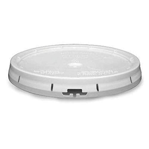 White 5-Gallon Bucket with Lid | Made in USA | Food Grade | Heavy-Duty Extra Durable Plastic Bucket | Multi-Use Food Grade Buckets with Lids | Easy Stack and Store | BPA Free | 45 Pack - color: White, size: 45 Packs