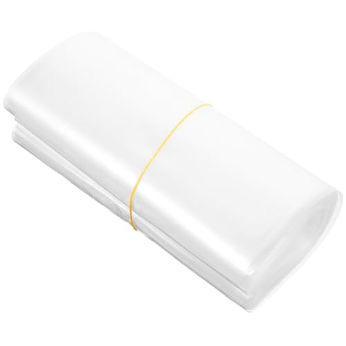 50pcs Thickened Leak-proof Plastic Fish Shipping Bags 16x40cm White Oxygen Packing Bags for Aquarium Fish Transport and Outdoor Use