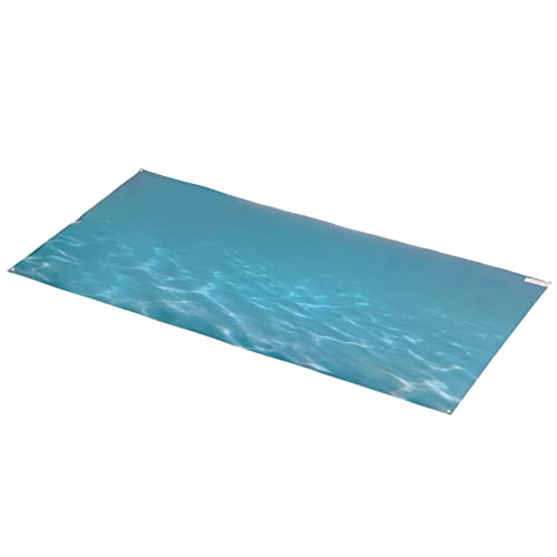 Jovenn Fish Tank Background Sticker, Sea Pattern PVC Odorless Aquarium Poster Toxic Free Self Adhesive Fade Resistant for Glass Tank 61 * 30CM