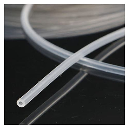 5m Silicone Capillary Tube, 0.5mm 0.8mm 1mm 2mm Food Grade Hose Silicone Rubber Tube, 10m Long Thin Tube Protection Sleeve, 1pcs (Color : 0.5 x 1mm)