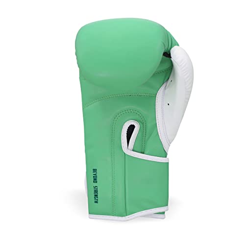 MRX Boxing Gloves Fighting Training Combat Train Workout Sparring Grappling Durable Light Weight Adult Punch Bag Glove Muay Thai Punching Mitts Kickboxing MMA Gloves Men and Women - color: Sea Green, size: 10 OZ