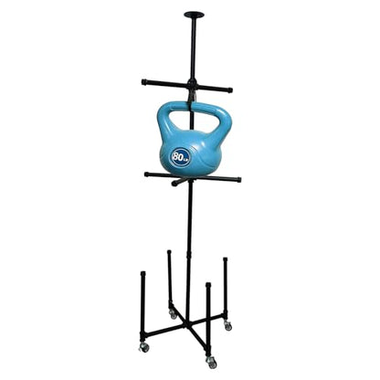Hockey Gear Drying Rack Four Brake Pulleys Can Carry 80 Pounds | Equipped With 4 Equipment Suitable For Hockey, Ice Hockey, Rugby And Skiing Dry Quickly Black