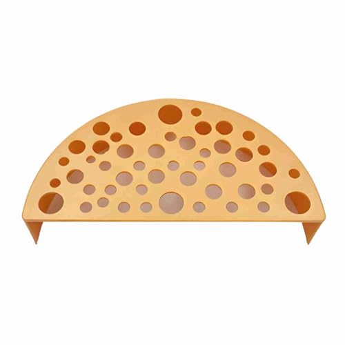 Non Fading Plastic Shrimp Breeding Cave, Aquarium Tunnel Protector with Delicate Landscape Hollow Hideouts for Fish & Shrimp Pond Fish Accessories Aquarium Ornaments (Orange)