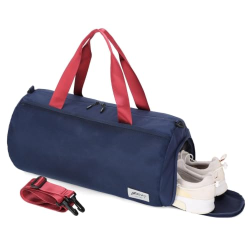 BESMART Gym Bags for Men with Side Pocket，38L Large Sports Gym Duffle Bag | Adjustable Strap&Shoe Compartment,Waterproof, Spacious,Durable Duffel Bag for Gym,Travel, Fitness,Sports,Workout,Navyblue - color: Navy Blue 1