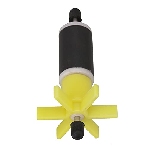 Submersible Pump Impeller Rotor Yellow 16mm Replacement Parts with Shaft Pack of 2
