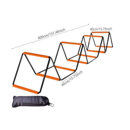 Agility Ladder Soccer Speed Ladder Multifunction Flexible Agility Training Equipment Football Footwork Ladder for Home Gym - size: 10 Grids With Bag
