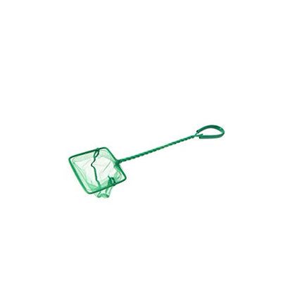 Fish Net 4" Fine Green Filter for Small Fish Tanks Catch Net with Comfortable