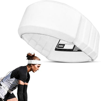 Gamebreaker Aura Protective Headband - Lightweight Soccer & Flag Football Headgear with Quick-Wick Moisture Control & Impact Protection - Unisex Youth & Adult - color: Arctic White, size: X-Large-XX-Large