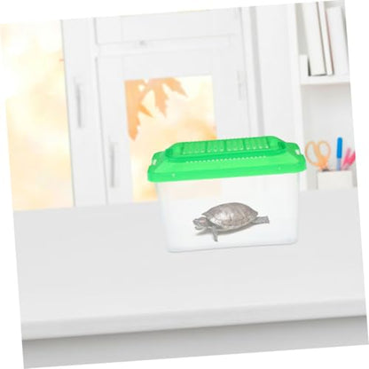 Happyyami 2pcs Portable Reptile Feeding Case Breeding Box for Small Pets Fish and Turtles Lightweight and User-Friendly Design for Travel and Transportation