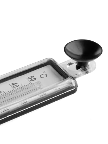 Fish Tank Thermometer, Submersible Digital, Dual Scale, Easy Read, Waterproof, Floating, with Suction Cup, for Reptile Terrarium Turtle Tank