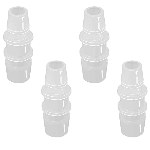 5/8" to 1/2" Hose Barb Reducer Pipe Fittings Adapter, Plastic Joint connector Splicer Mender for Aquarium Household Transport Fuel Gas Liquid Air (Pack of 4) - size: 5/8"-1/2"