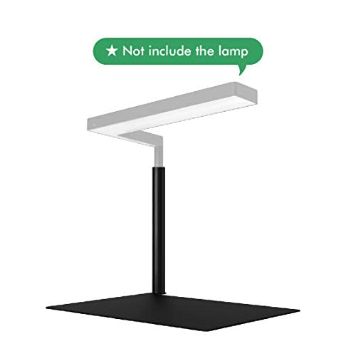 Extension Stand Holder for Flat Nano or Flat Nano Plus Aquarium LED Light, Fish Tank Plant Lamp, Adjustable Tank Mount, Extendable Bracket Fixture Kit (not Including the lamp) (Black) - color: Black