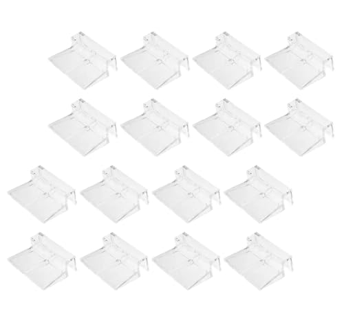 Aquarium lid Clips 16pcs Aquarium Lid Clips 6mm Acrylic Fish Tank Cover Bracket Glass Holder Rimless Top Clips Accessories