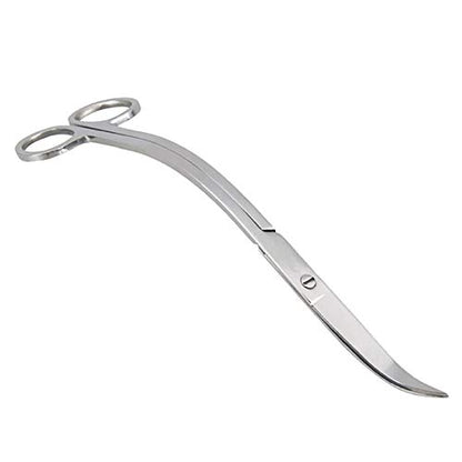 RLECS Aquarium Stainless Steel Water Grass Scissors 9.8" Sand Leveler Aquatic Plant Tongs Scissors Fish Tank Landscaping Tools