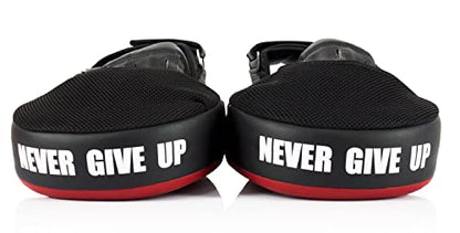 Fairtex FMV13 Maximized Focus Mitts, Muay Thai Kickboxing MMA Punching Pads - color: Red/Black