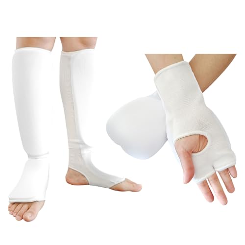 Insteps Foams Protections Leg Foot Protectors Shin Guards for Kickboxing, Muay Thai Training Insteps Protections Pad Martial Arts Shin Pad