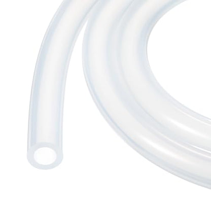 5ft 5/16" ID x 7/16" OD Silicone Tubing Clear 8mm x 11mm Industrial Plastic Tubing Pure Silicone Hoses for Pump Siphoning Draining Irrigation Brewing