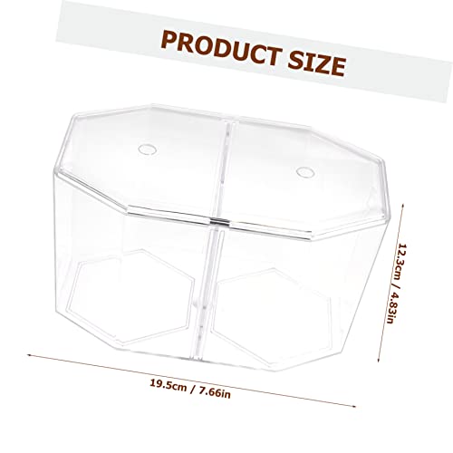 ARTIBETTER Transparent Fish Isolation Tank Two Compartments High- Breeding Box for Betta and Small Fish Aquarium Incubator for Spawning and