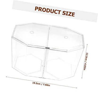 ARTIBETTER Transparent Fish Isolation Tank Two Compartments High- Breeding Box for Betta and Small Fish Aquarium Incubator for Spawning and