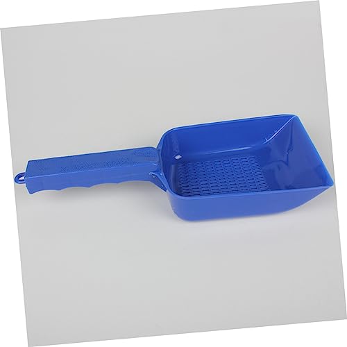 Toyvian Aquarium Sand Shovel Tool for Cleaning Fish Tank Blue Practical Design with Slats for Efficient Waste Removal and Substrate Filtering Essential Aquascaping Equipment