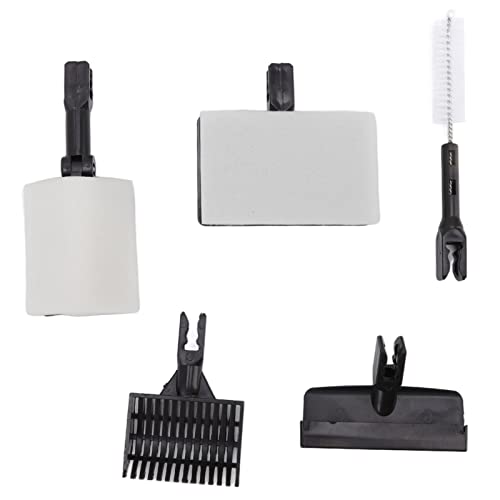 ZJchao Aquarium Cleaning Tools, 6 in 1 Fish Box Cleaning Kit Aquarium Cleaner Glass Cleaner Adjustable Long Handle Fish Box Brush Set for Saltwater Freshwater