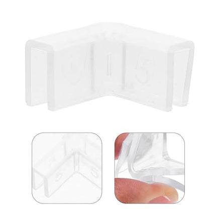 10pcs Silicone Corner Protectors for Fish Tank Edges Aquarium Safety Bumpers 5mm L-Shaped Indoor Furniture Edge Guards for Babyproofing and Glass Table Corners