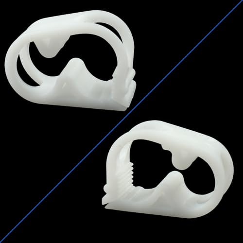 Bivethoi 5 Pcs 1/4" - 1/2" Plastic Tubing Clamps Adjustable Tube Clamp, Laboratory Pinch Valve Flow Control Hose Clamp, White - size: 1/4" - 1/2"