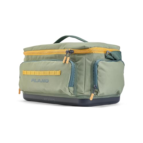 Plano Weekend 3700 Tackle Bag, Cutting-Edge Fishing Tackle Bag, Molded Waterproof Base, Spacious Storage, Die Cut Tool Sleeves, Daisy Chain Attachment Points