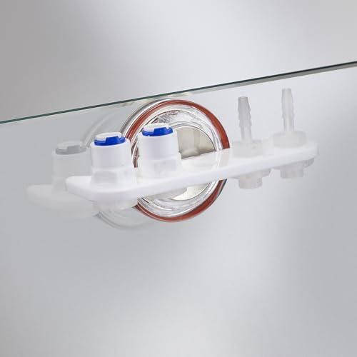 AquaReady DTH-1 Magnetic Dosing Tube Holder for Aquariums – Durable Acrylic Mount with Quick Connect Fittings for Dosing Pumps, Auto Top Off, Saltwater & Freshwater Tubing Management