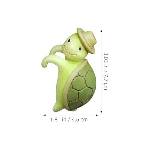 Cabilock Resin Climbing Turtle Pot Hugger Miniature Tortoise Plant Pot Hanger for Flower, Aquarium & Fence Cute Animal Garden Statue, Outdoor & Indoor Decor, Green