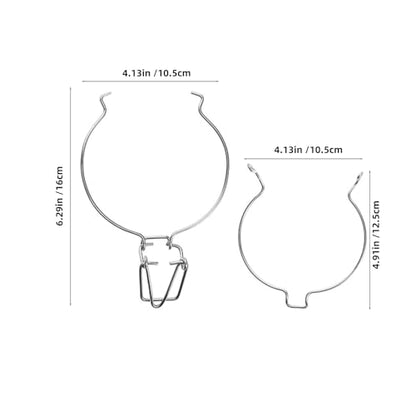 BESPORTBLE 5pcs Large Metal Spring Buckle Clips for Glass Storage Jars 500ml+ Stainless Steel Airtight Seal Wire Clamps for Food Canning and Kitchen Pantry