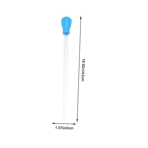 LIOOBO Manual Fish Tank Cleaning Tool 50ml Straw Cleaner Dropper for Aquarium - size: 43.00X4.00X4.00CM