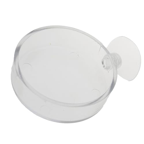 TAODAN 4PCS 65mm Fish Tank Feeder Transparent Acrylic Aquarium Feeding Tray Pet Supplies Ornamental Shrimp Feeding Areas