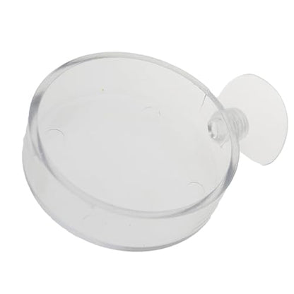 TAODAN 4PCS 65mm Fish Tank Feeder Transparent Acrylic Aquarium Feeding Tray Pet Supplies Ornamental Shrimp Feeding Areas