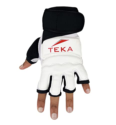 Teka Taekwondo Punch Bag Training Gloves, MMA Grappling Gloves for Sparring Martial Arts Boxing Training for Adults and Kids - size: Medium
