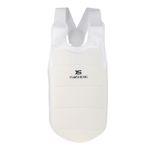 Alomejor Martial Arts Chest Protector,Foam Padded Comfort High Elastic Straps Breathable Chest Guard for Karate Taekwondo Judo Training Adults Teens
