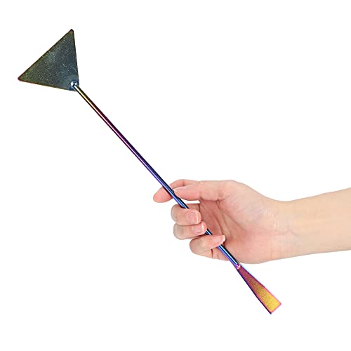 Aquarium Stainless Steel Long Sand Spatula for Smooth Substrate Slopes and Terraces, 32cm Fish Tank Tool for Expert Water Plant Cultivators