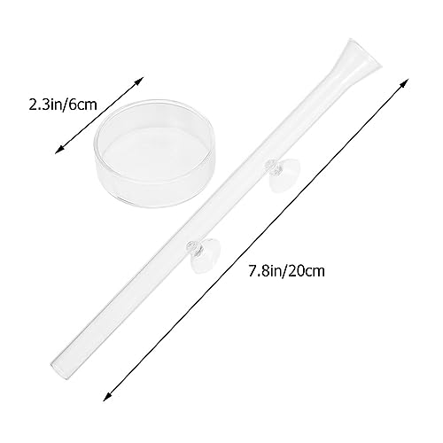 LIOOBO 1set Fish Feeder Transparent Shrimp Device for Fish Tank Multi-Functional Aquarium Supplies Box