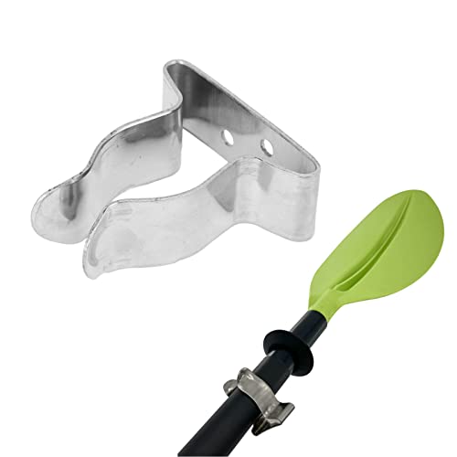 Stainless Steel Boat Hook Spring Clamp Holder Bracket Clip Versatile Hook for Boat RV Home Silver