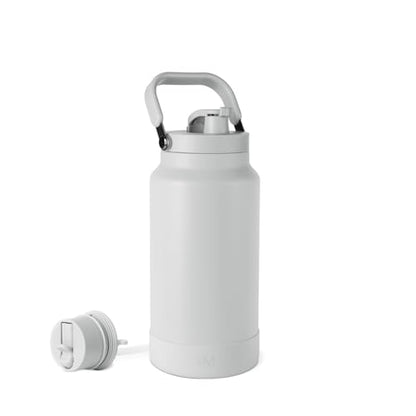 Simple Modern Water Bottle Jug | Straw & Chug Lid | 64oz, Gray - color: -Ice Gray, size: 64 Ounces